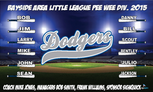 Dodgers Baseball Banners