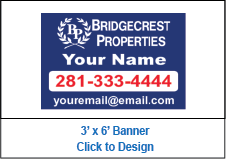 bridgecrest properties banner signs